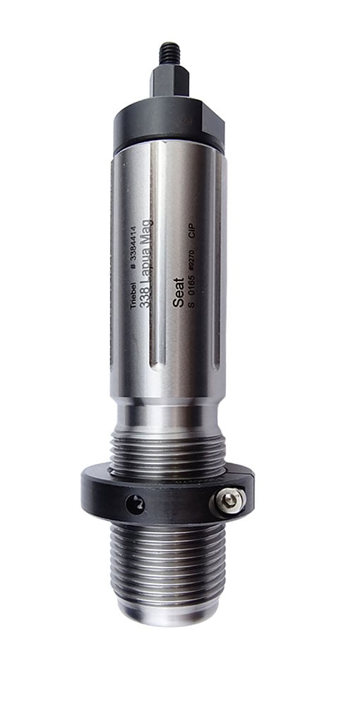 Le Seater avec Crimp de TRIEBEL assure une précision optimale en guidant la balle, avec option de crimp et tête interchangeable pour améliorer la concentricité.